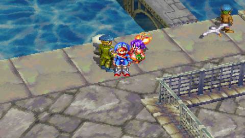 Exploring a harbor in Grandia (PS1)
