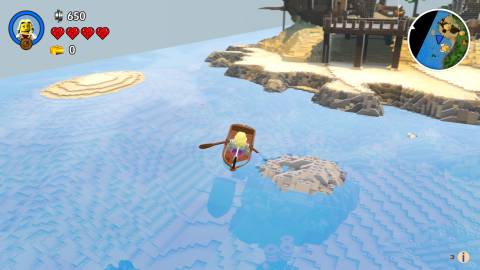 Exploring a level in LEGO Worlds (2015)