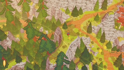 Exploring a mountain in A Short Hike (2019)