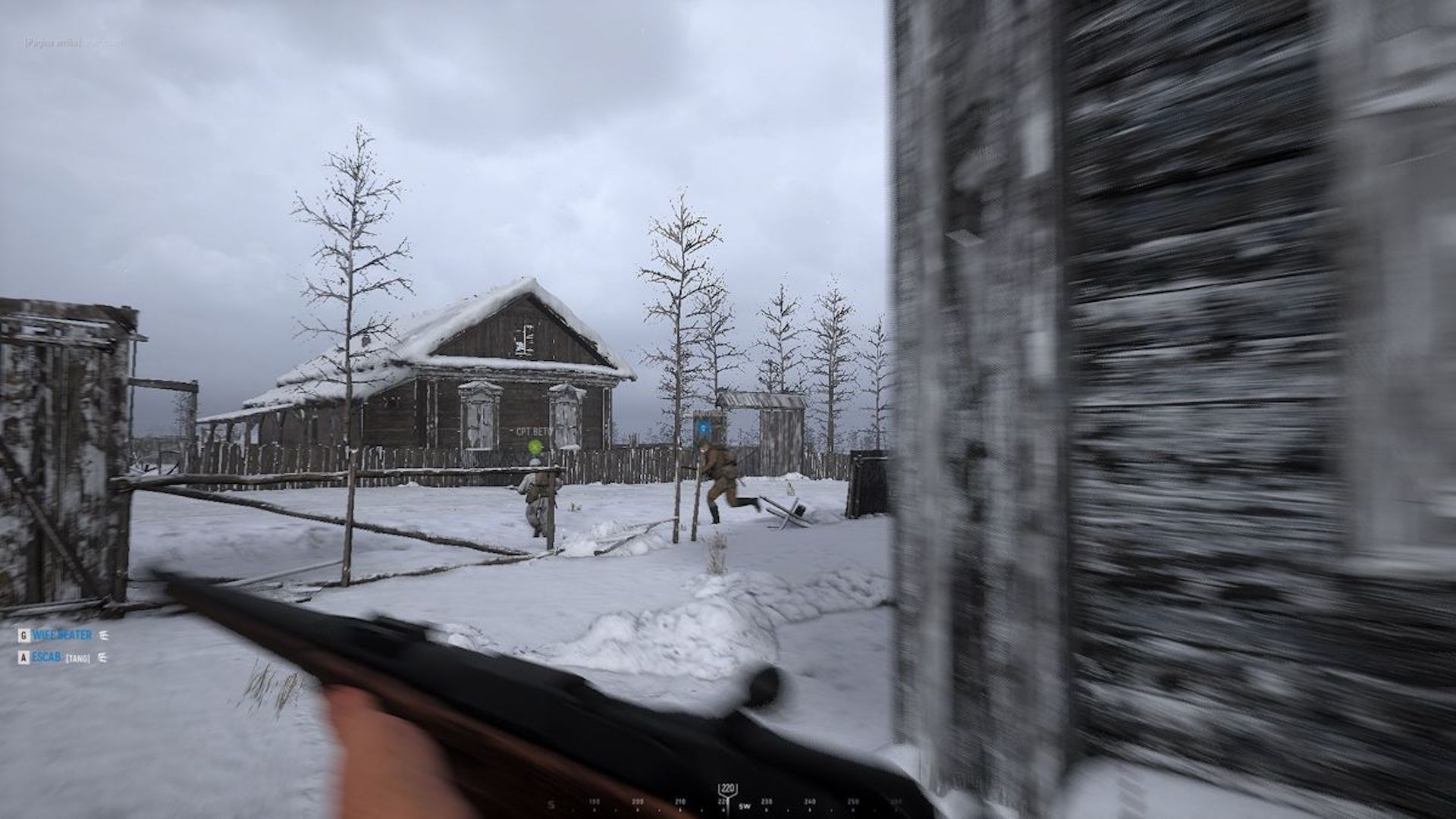 Exploring a snow field in Hell Let Loose (2021)