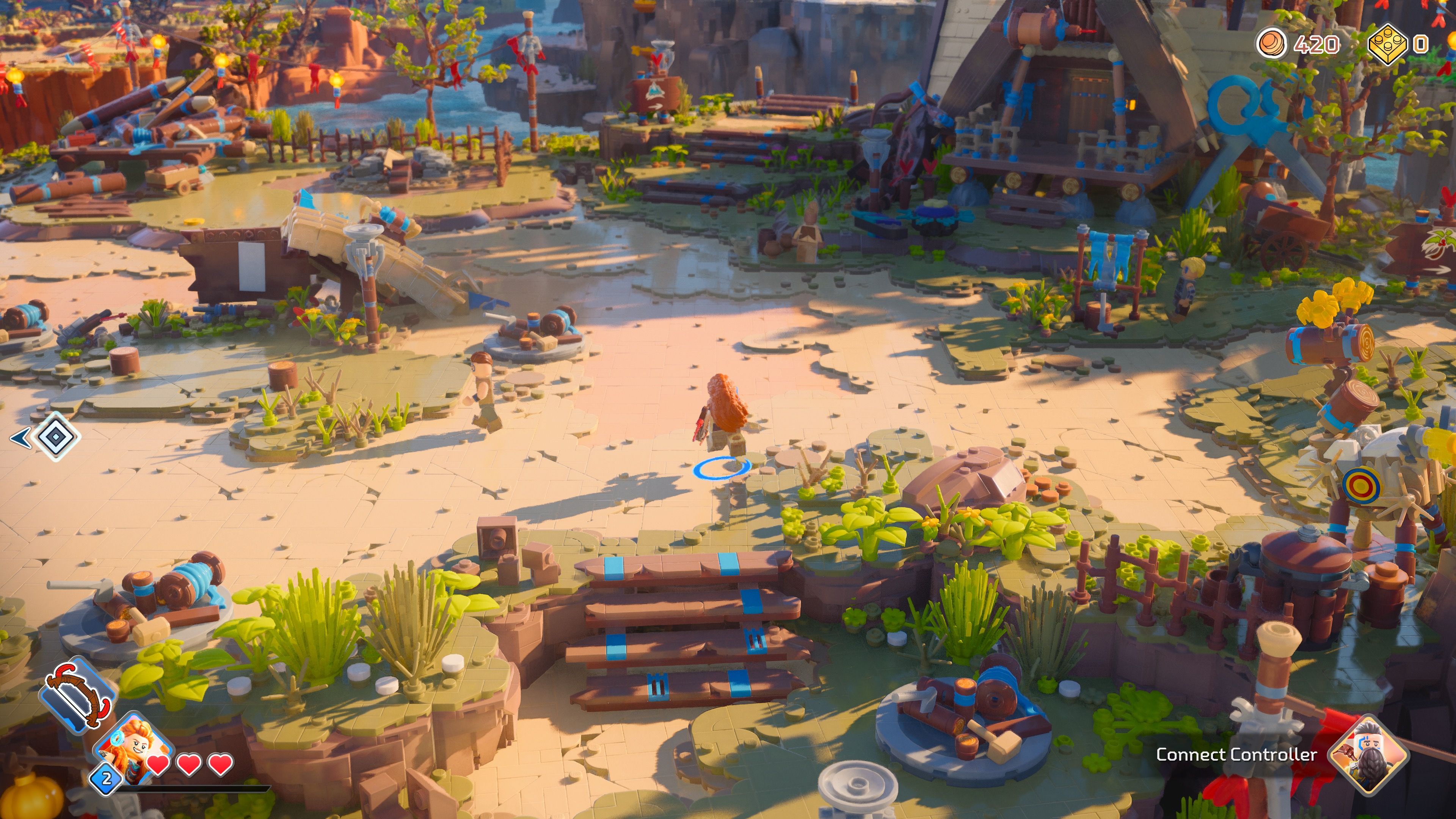 Exploring a town in LEGO Horizon Adventures (2024)