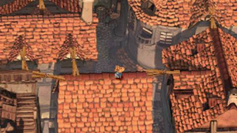 Exploring rooftops in Final Fantasy 9 (PS1)