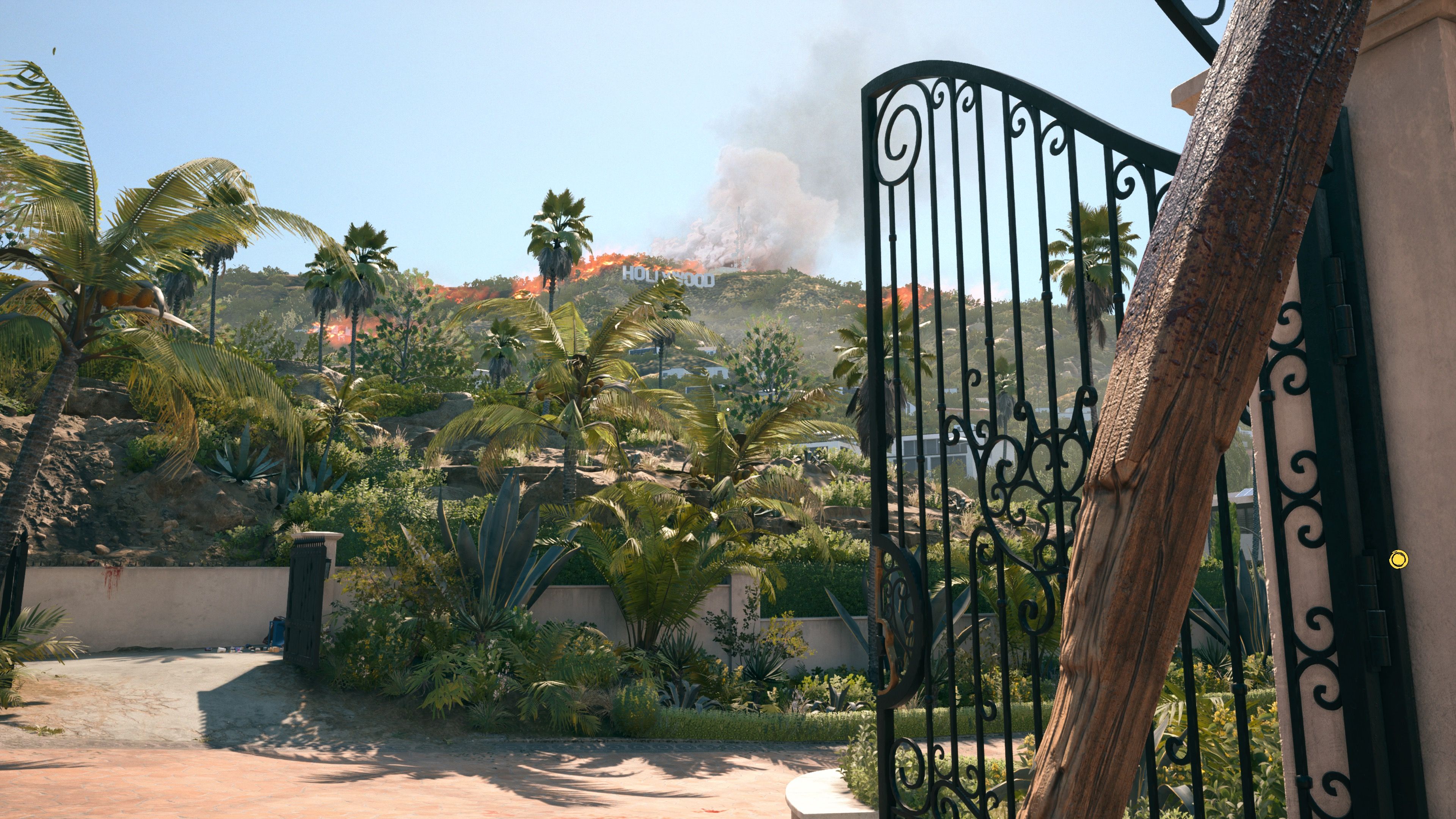 Exploring the Hollywood hills in Dead Island 2 (2023)