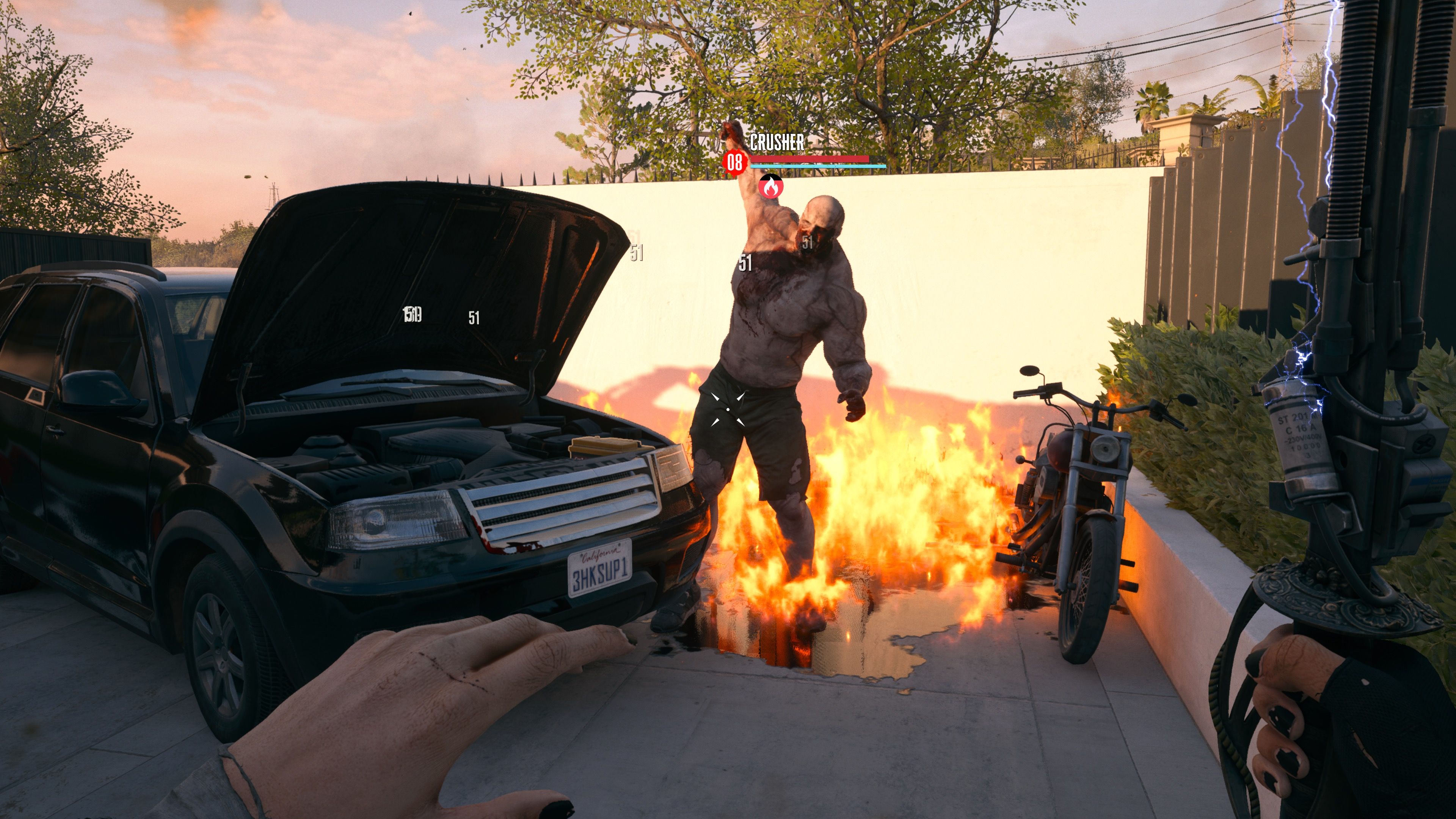 Facing a crusher in Dead Island 2 (2023)