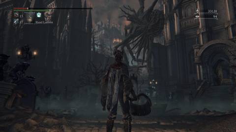 Facing an eldritch in Bloodborne (2015)