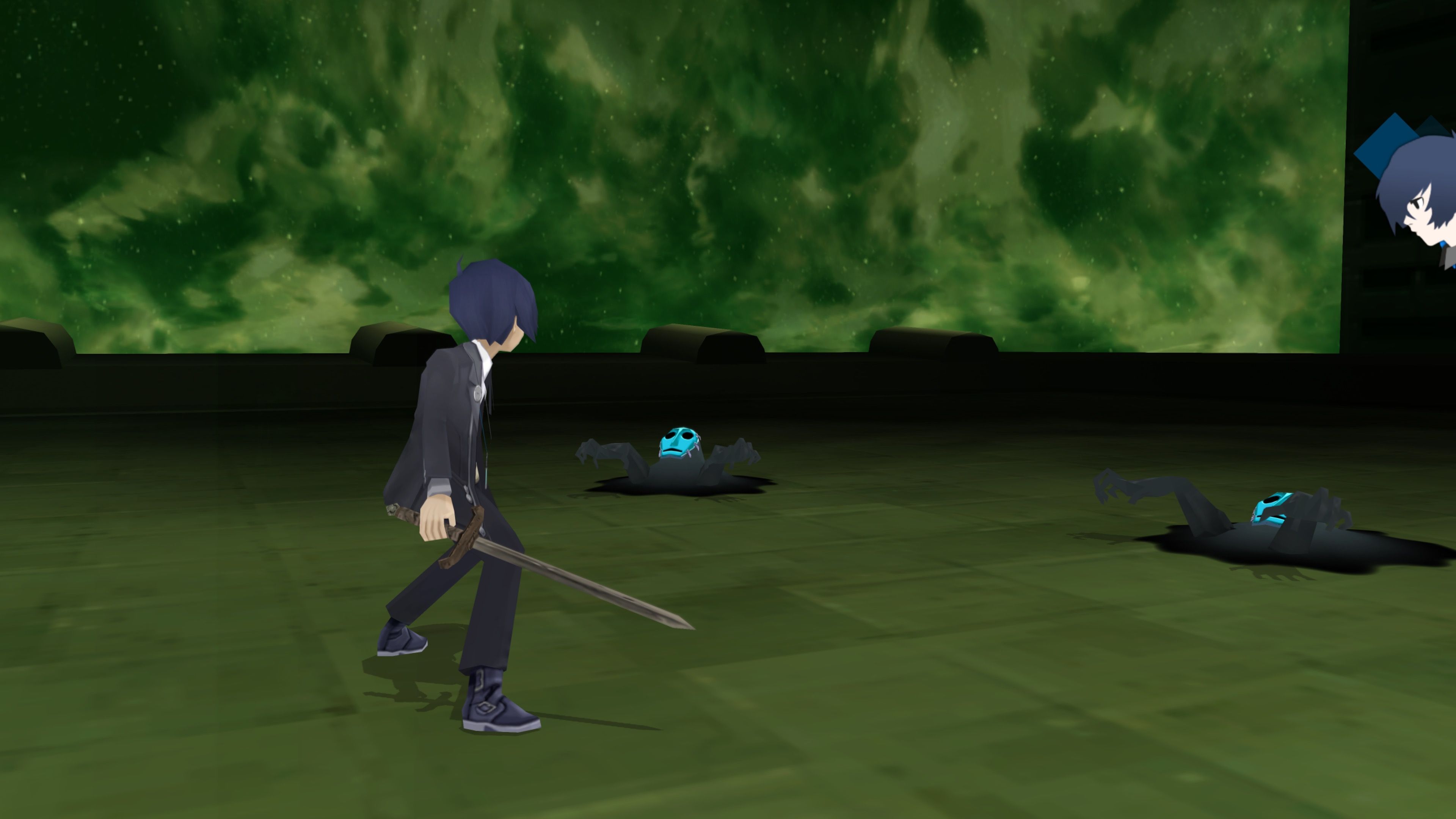 Facing enemies in battle in Persona 3 (2007)