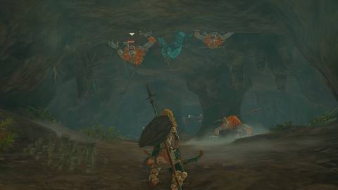 Facing enemies in The Legend of Zelda Tears of the Kingdom (2023)