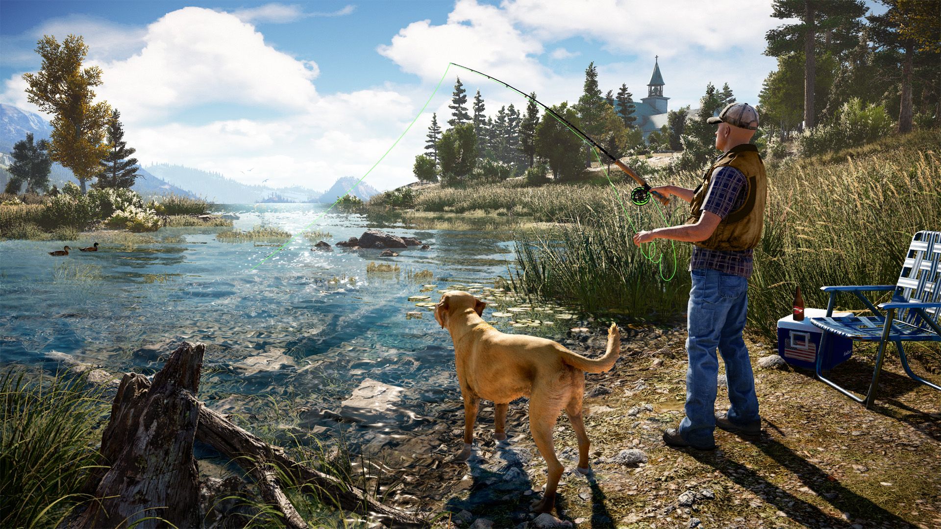 far cry 5 fishing at river