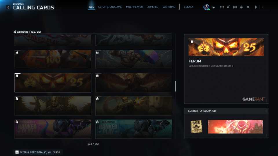 Ferum (Calling Card) - Warzone