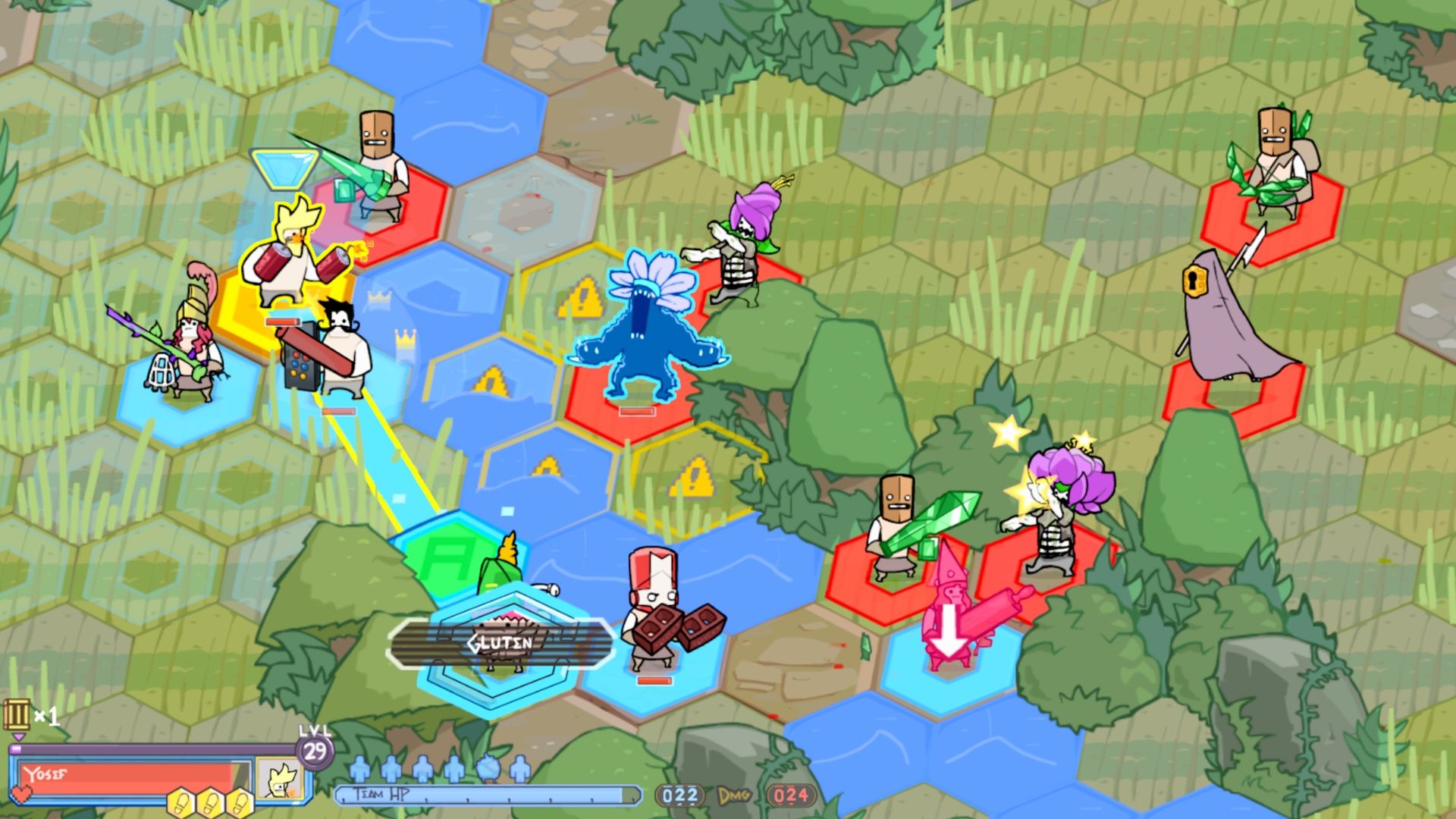 Fighting a battle in Pit People (2016)