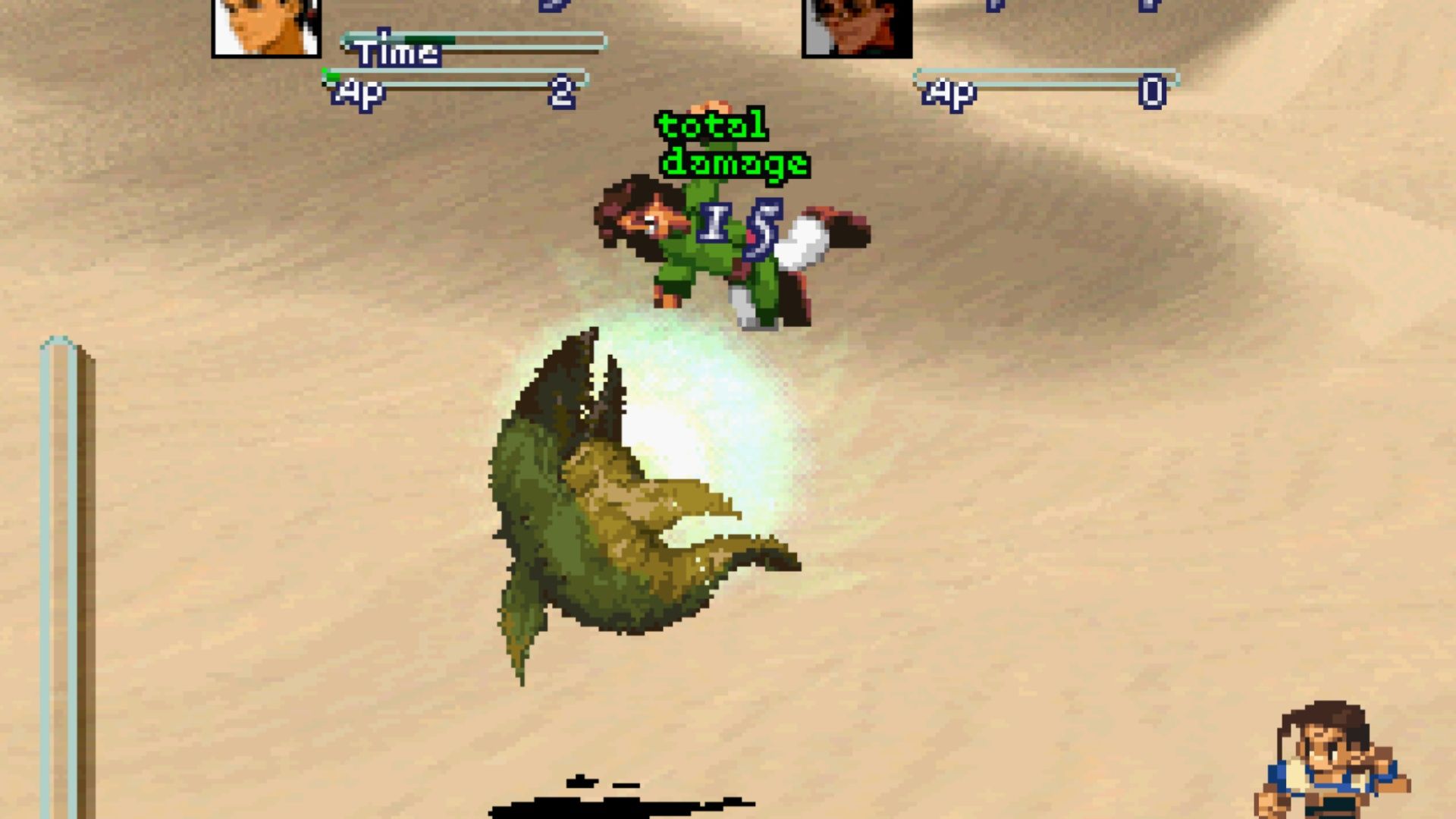 Fighting a battle in Xenogears (1998)