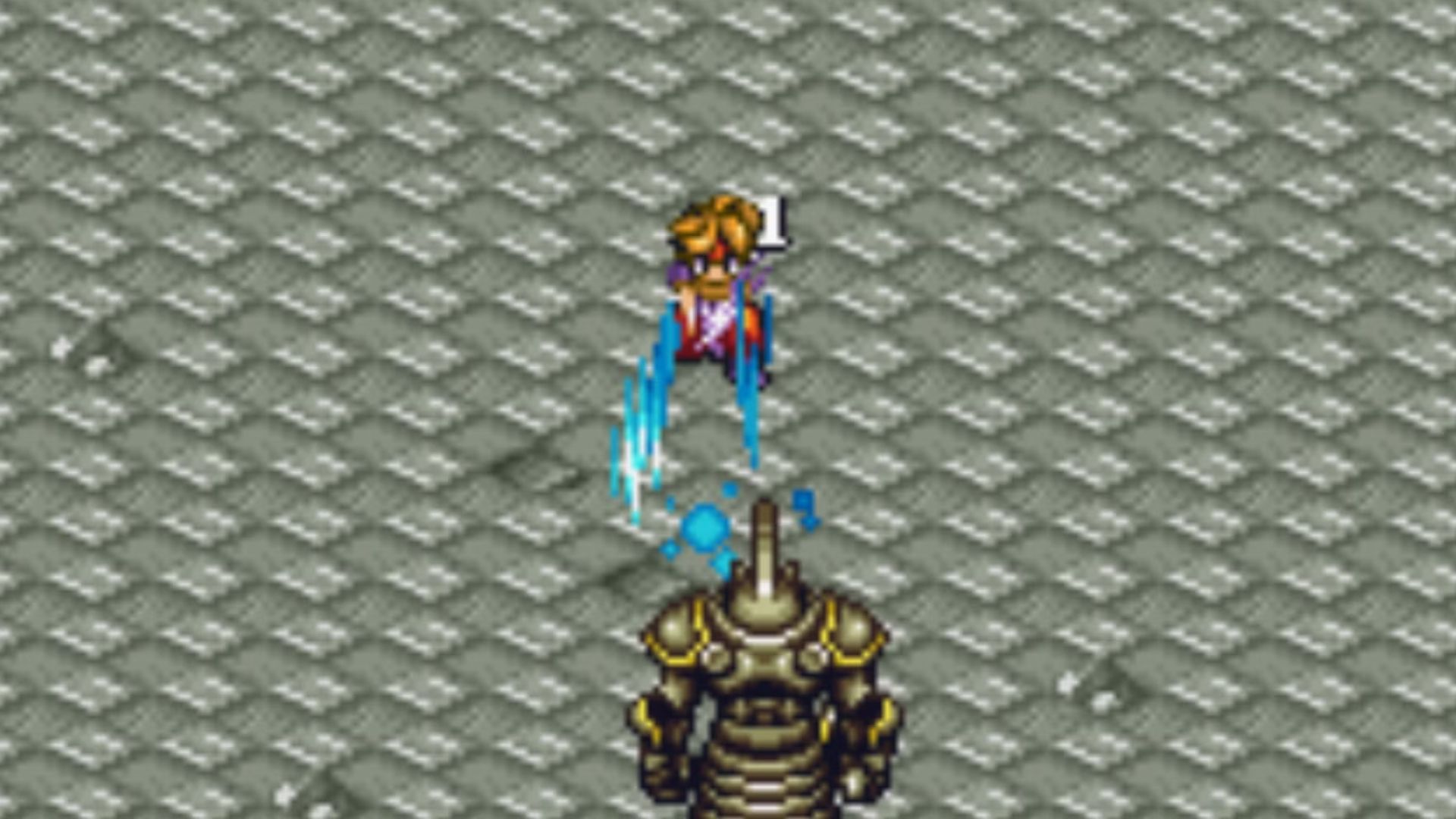 Fighting an enemy in Terranigma (1)