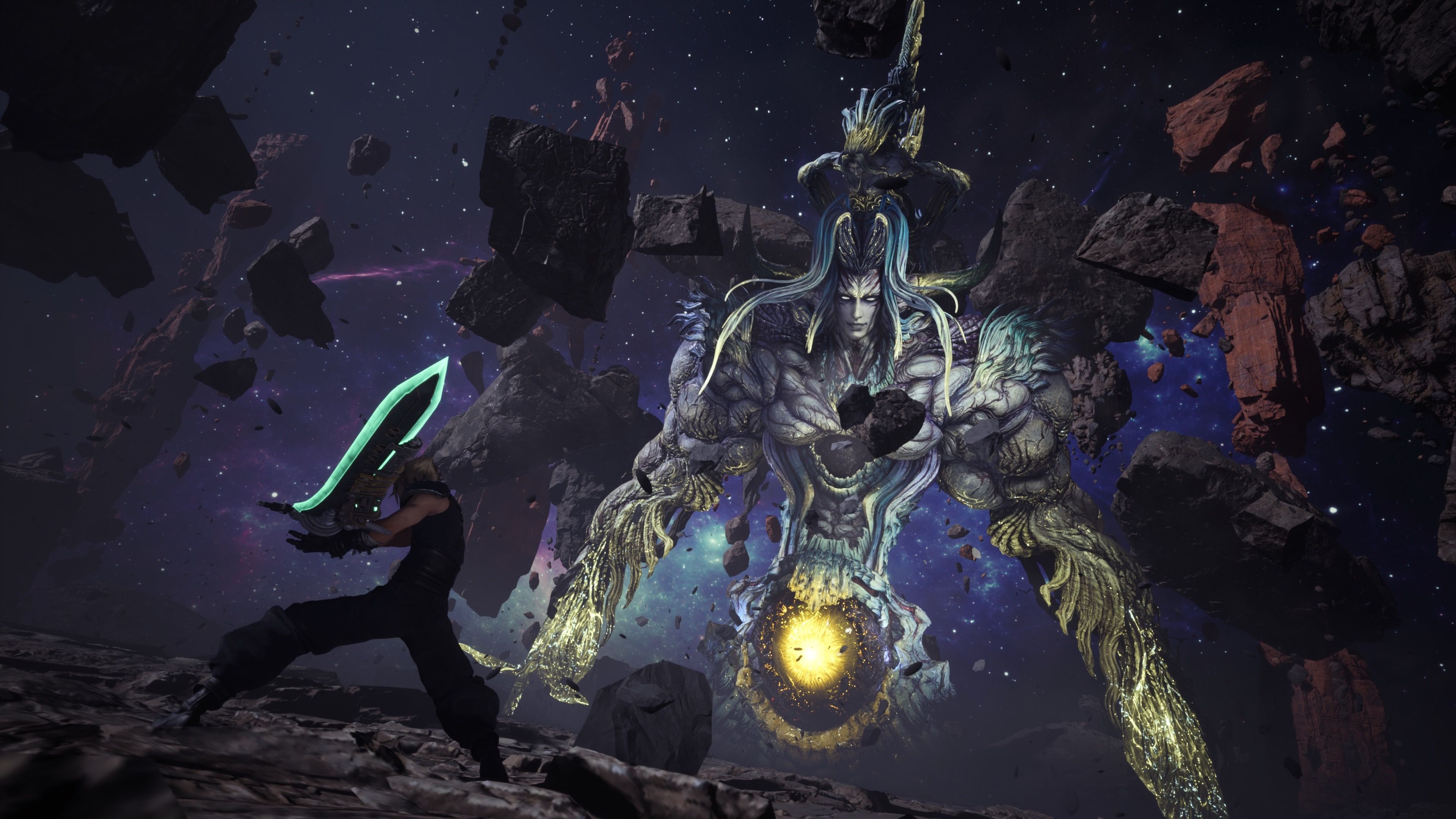 Fighting Bizarro Sephiroth in Final Fantasy 7 Rebirth (2023)