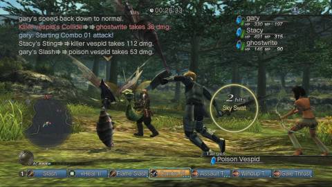 Fighting enemies in White Knight Chronicles (2008)