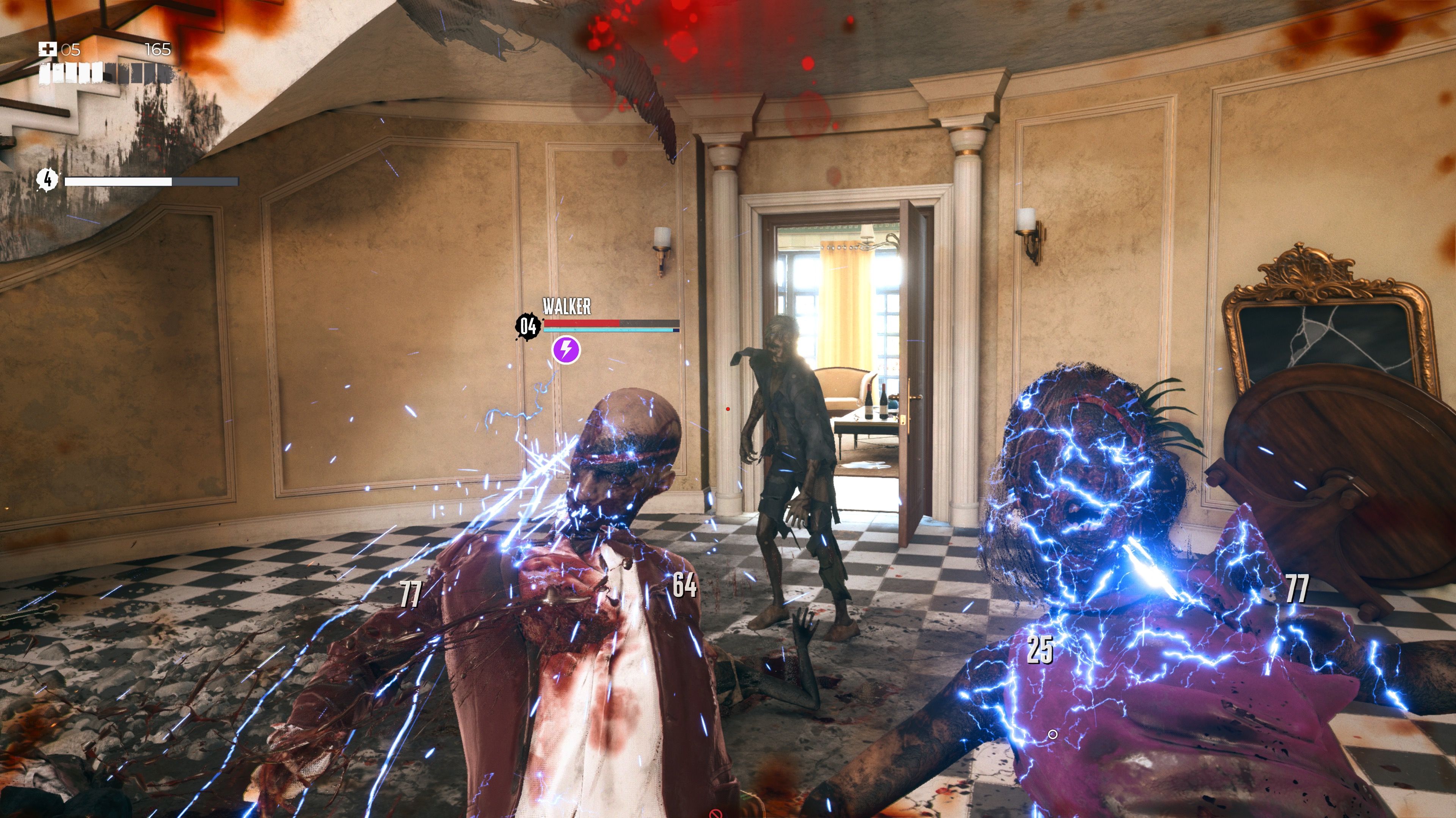 Fighting enemies with electric weapons in Dead Island 2 (2023)