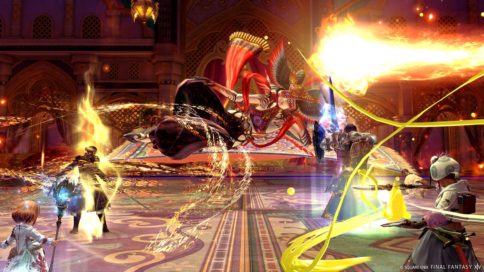 final-fantasy-14-patch-7-45-the-merchants-tale-fire-enemy-boss-battle