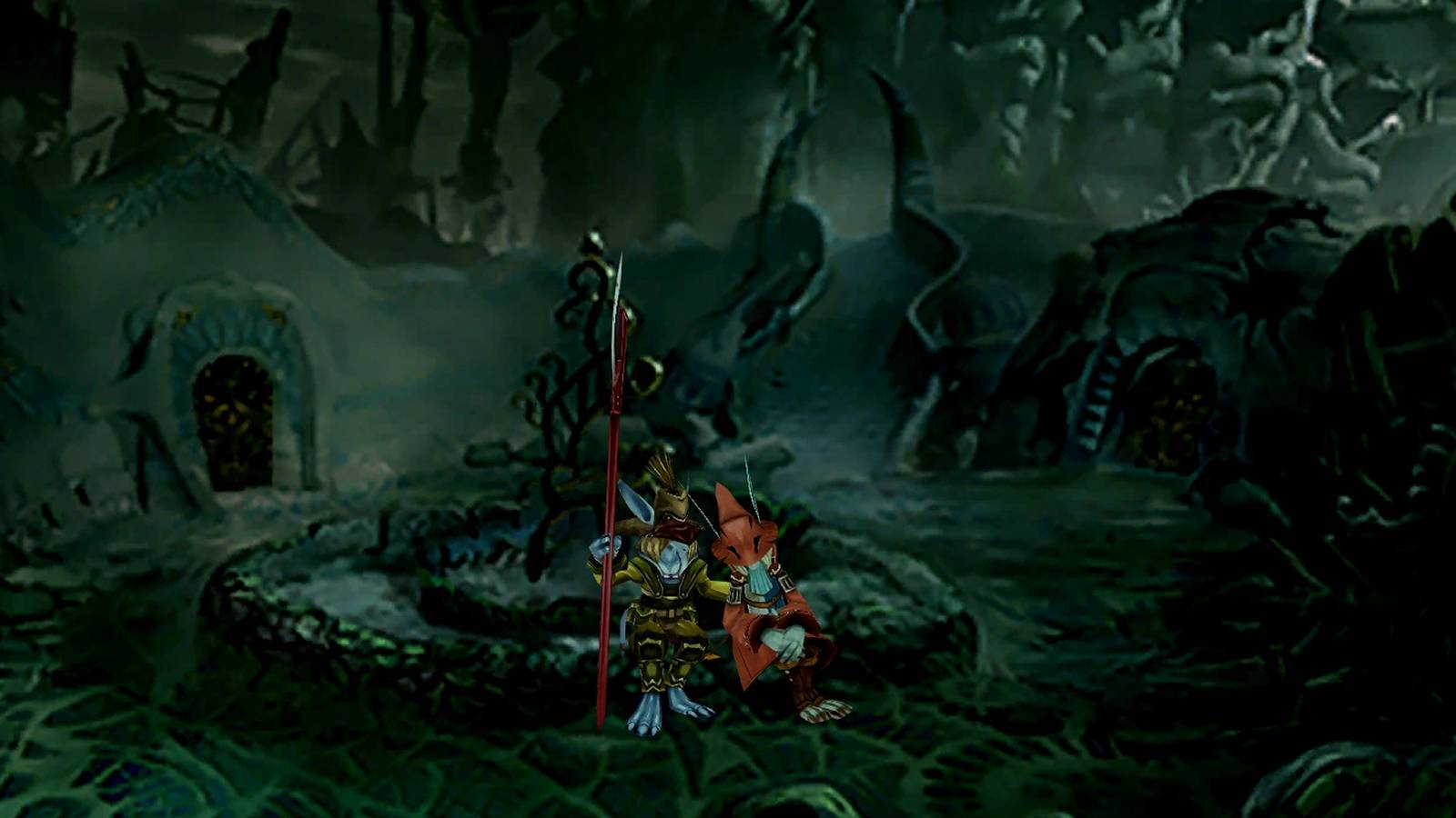 Freya Crescent and Sir Fratley in Burmecia together at the end of Final Fantasy 9