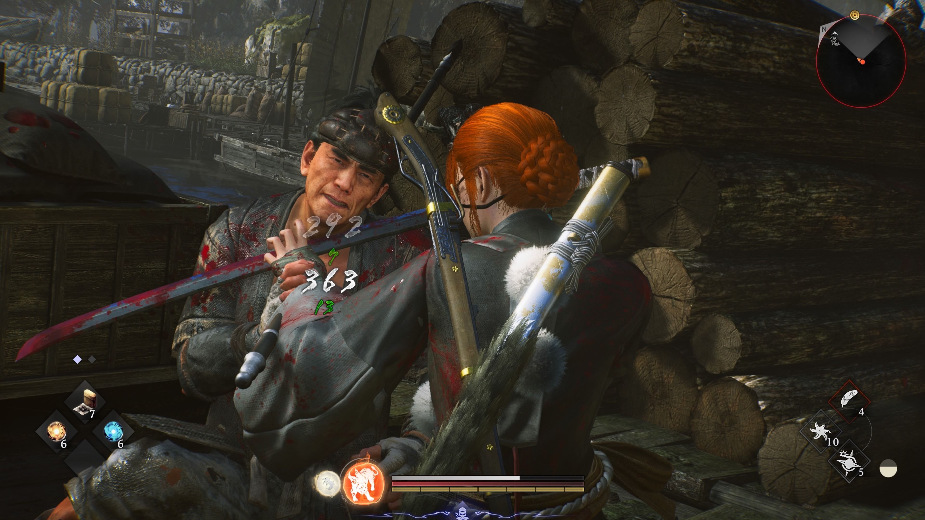 Menyelesaikan musuh di Nioh 3 PS5