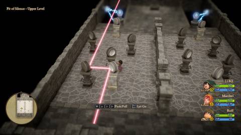 First Puzzle Solution Pit of Silence Dragon Quest 7 Mirrors Laser (2)