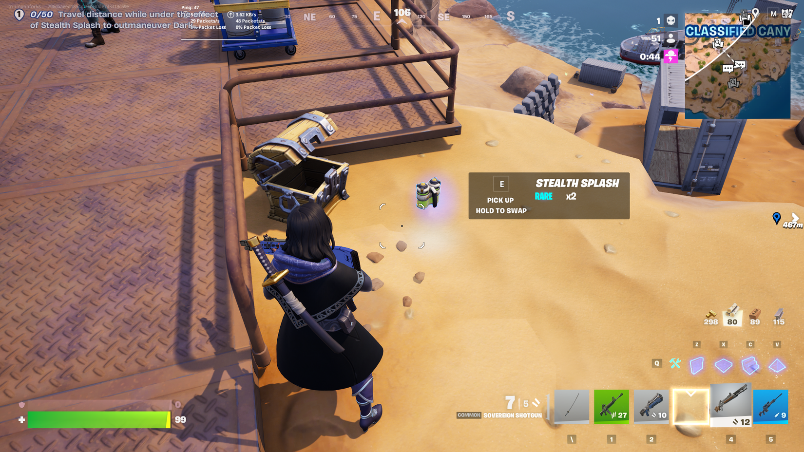 fortnite stealth splash