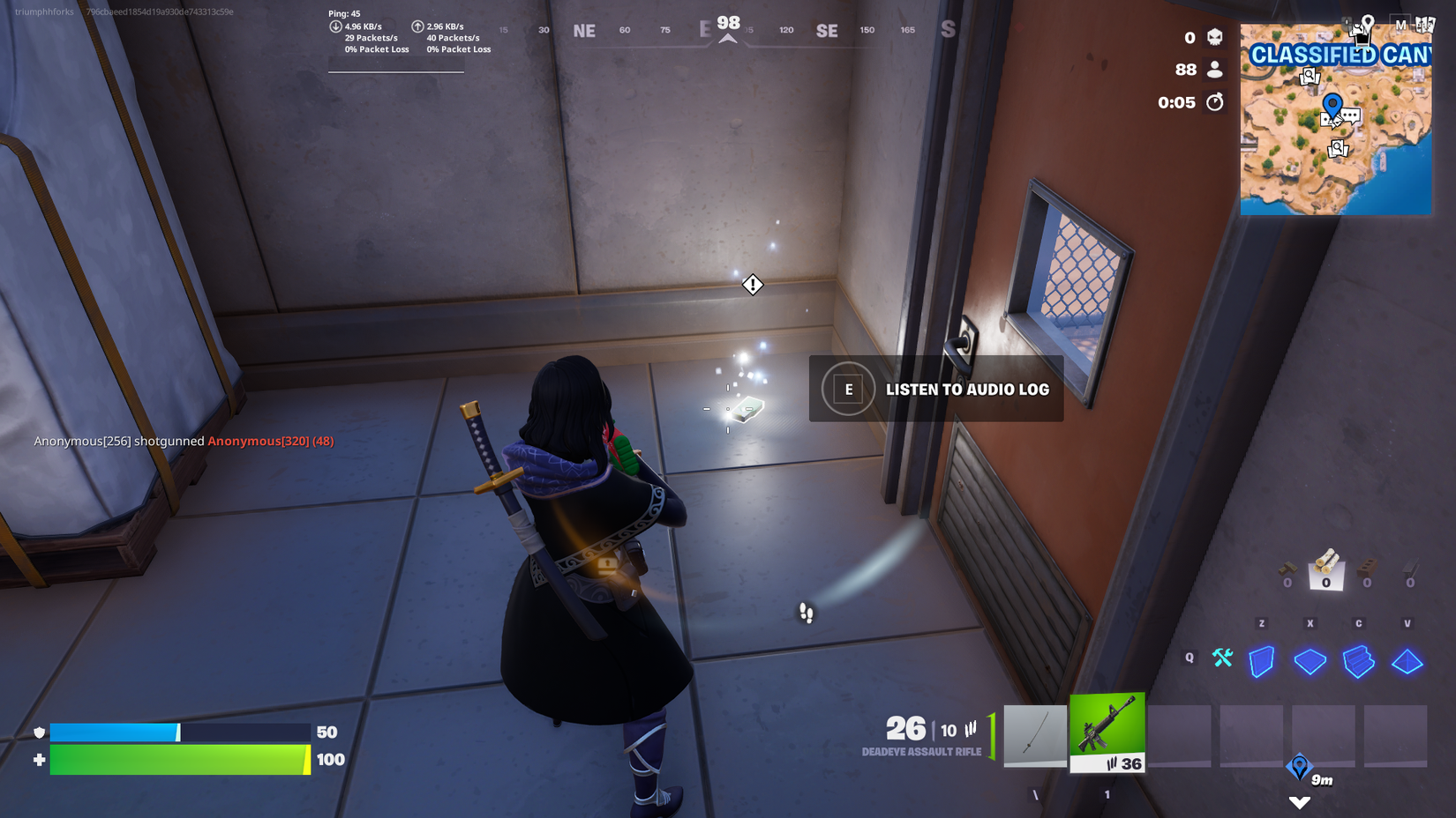 fortnite visitor ship log