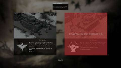 Foxhole - Faction Selection Screen - Wardens & Colonials