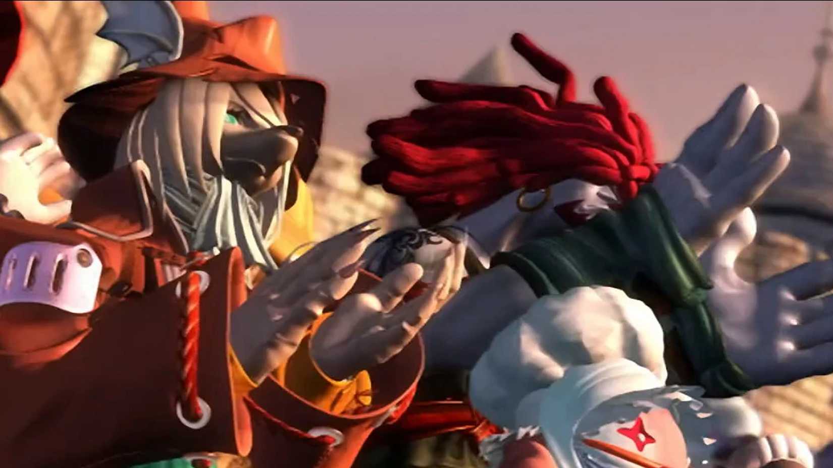 Freya, Quina and Amarant in the ending cutscene of Final Fantasy 9