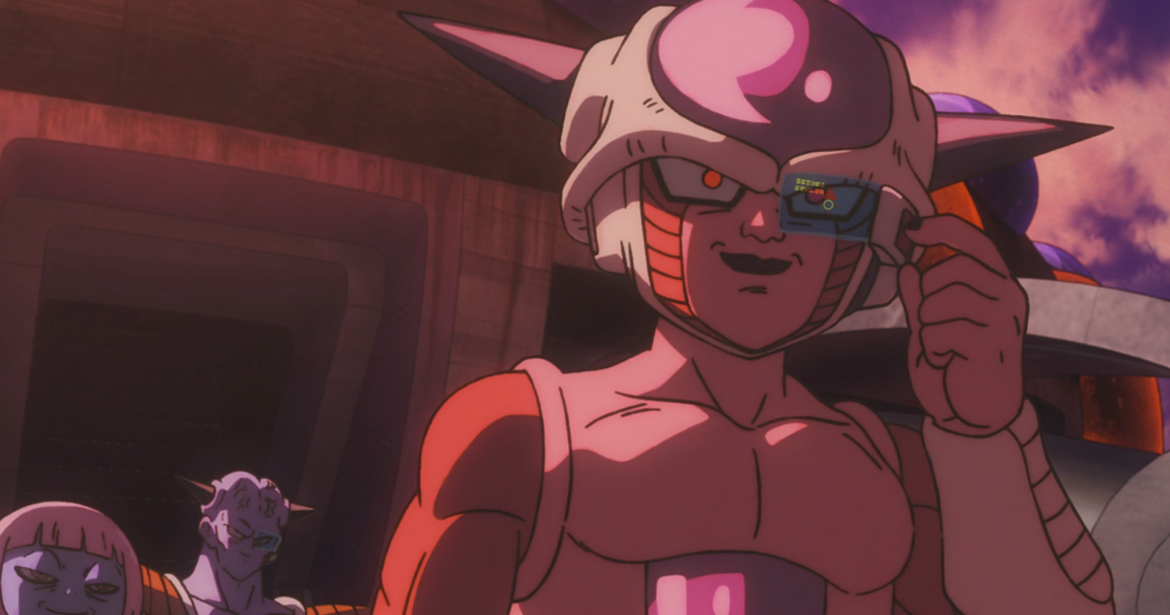 Frieza using a Scouter in Dragon Ball Super Broly
