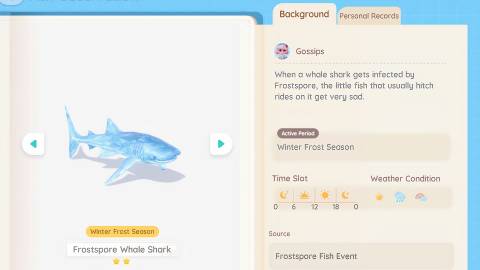 Frostspore Whale Shark Heartopia