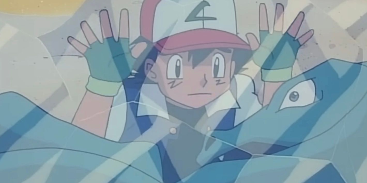 Charizard Ash membeku karena Ice Beam