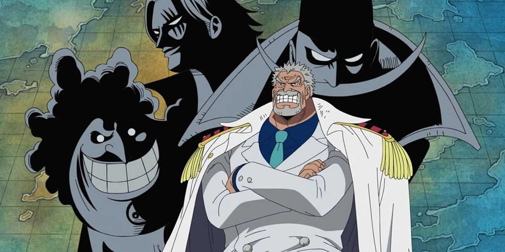 Garp with the Emperors images behind him.