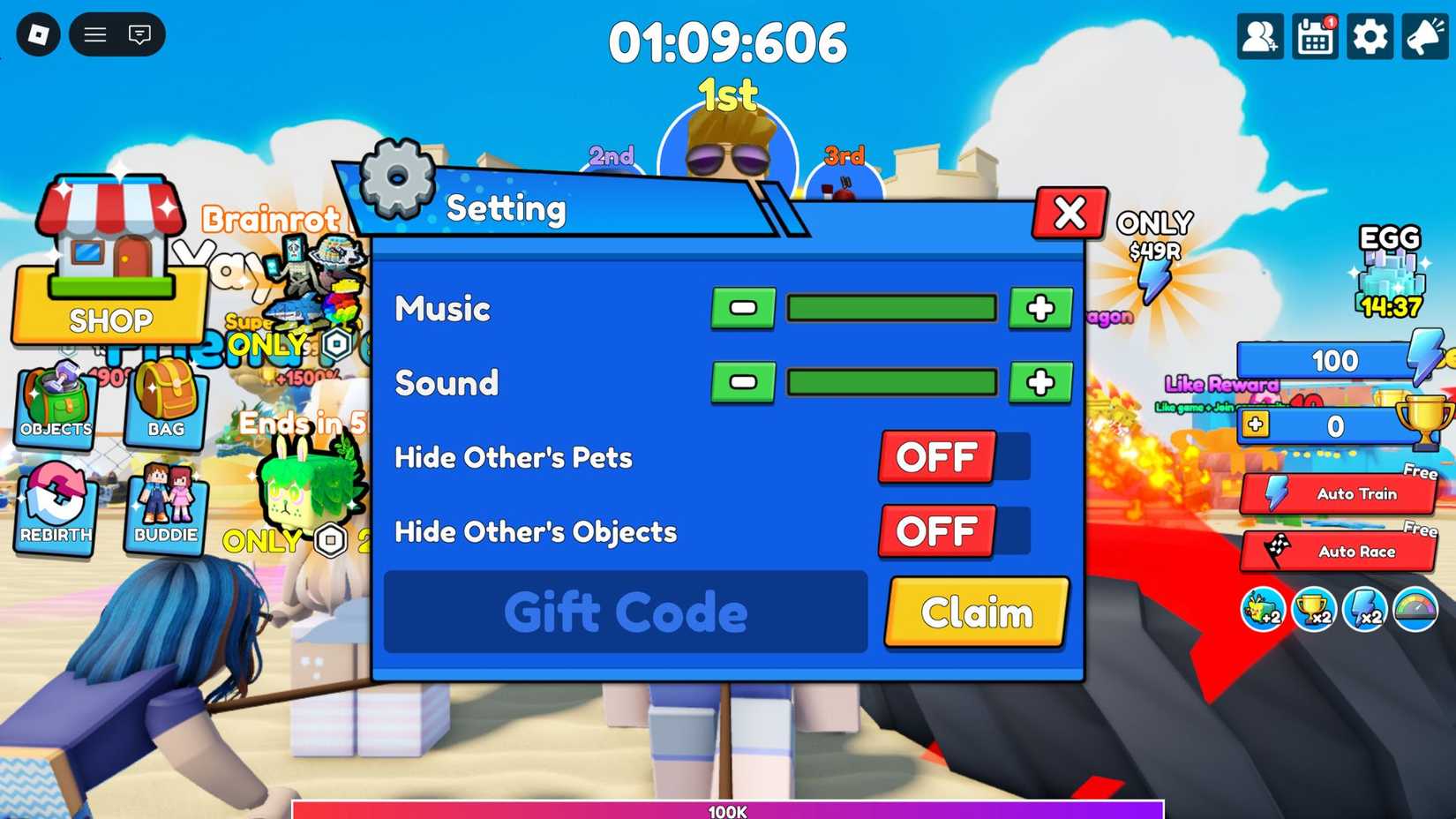 Carried by Friends the codes tab