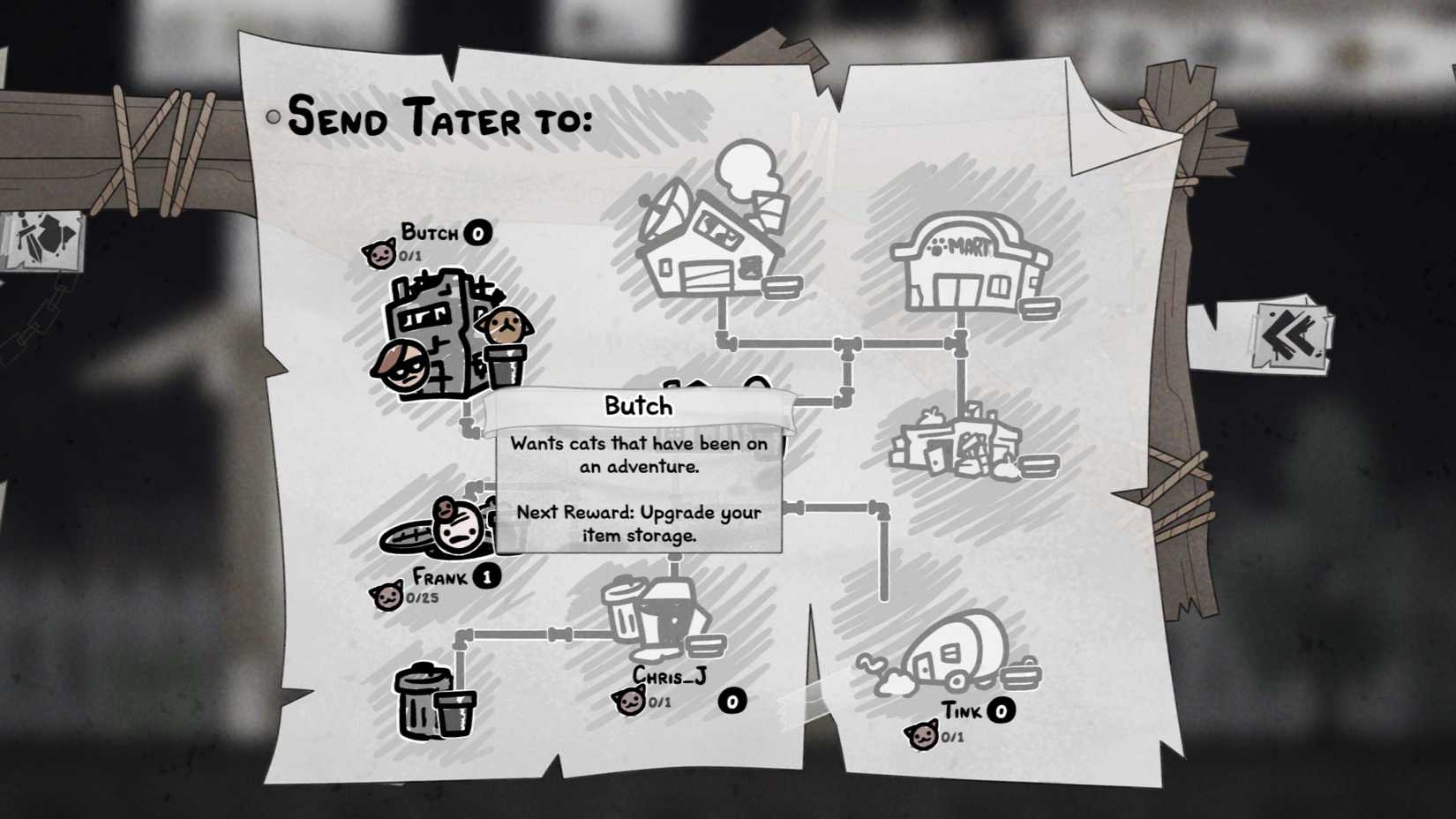 give cat to butch in mewgenics