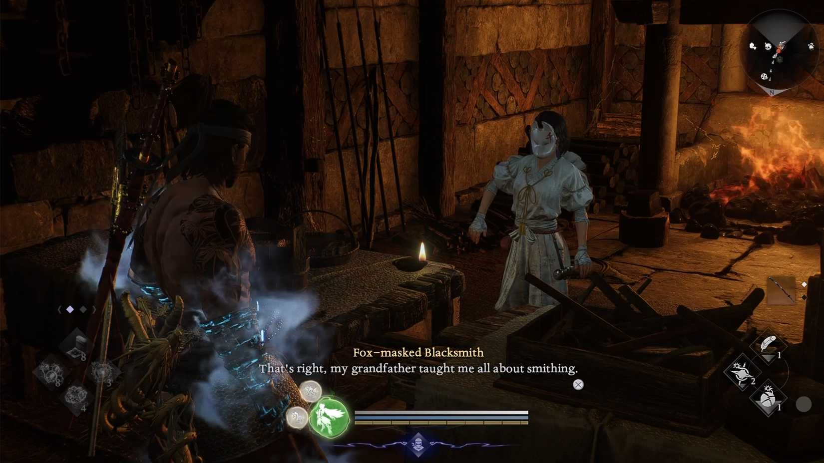 give the blades to blacksmith in nioh 3
