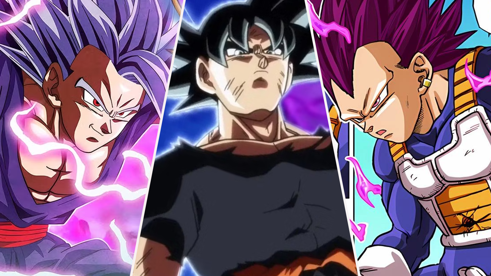Gohan Beast, Ultra Instinct Goku, and Ultra Ego Vegeta