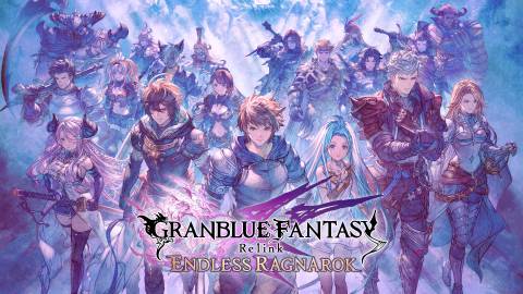 A poster for Granblue Fantasy: Endless Ragnarok, featuring characters found throughout the game.