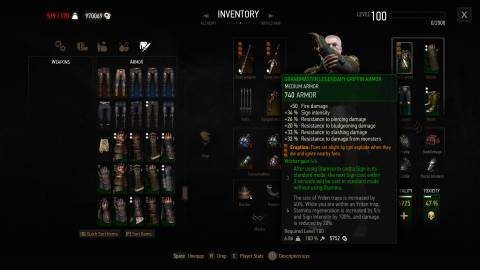 Grandmaster Legendary Griffin Armor, Witcher 3-1 (1)