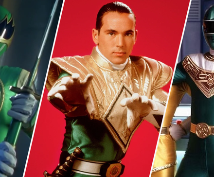 Green Ninja Storm Ranger, Tommy Oliver as the Green Ranger, and Green Zeo Ranger in Power Rangers