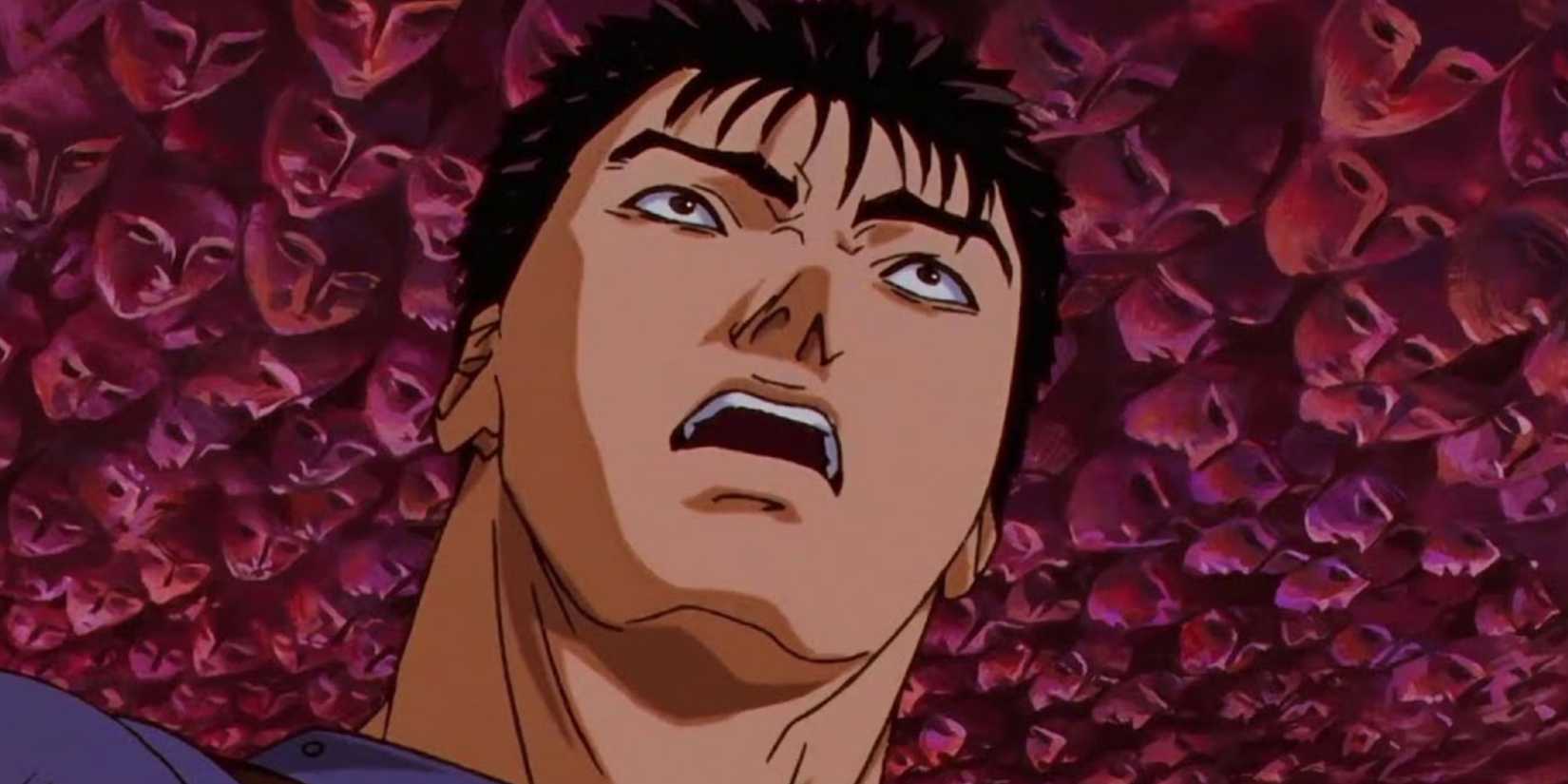 Guts stares in shock at the eclipse terrain.