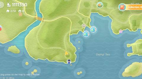 Heartopia Fishing Village Snowman Bubble Location