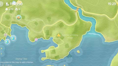 Heartopia Fishing Village Snowman Bubble