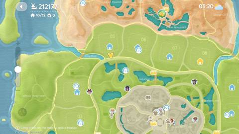 The location of Flawless Fluorite on the Heartopia map on February 1st, 2026