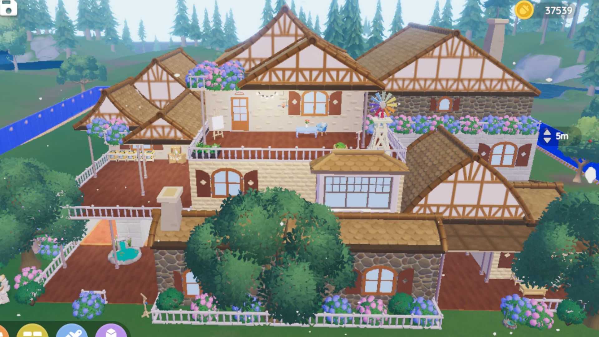 A multi-story villa in Heartopia designed by StrawberrySodaPopCat