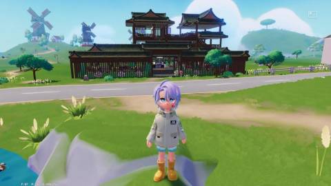 A Japanese-inspired home in Heartopia with both indoor and outdoor sections