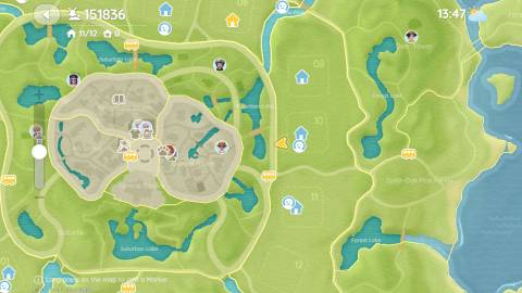 The location of Oak Oak on Heartopia's map on February 2nd, 2026