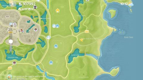 The location of Oak Oak on Heartopia's map on February 3rd, 2026