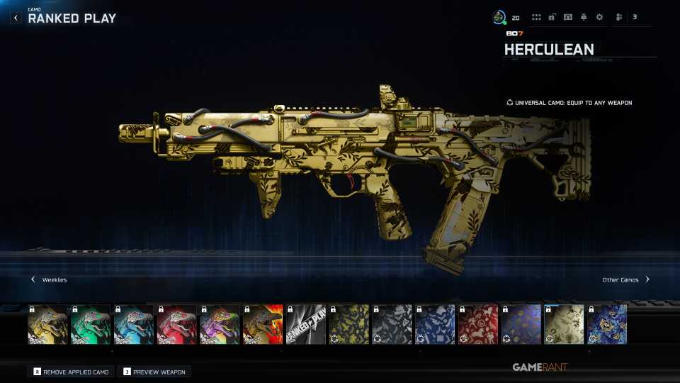 Herculean (Weapon Camo) - Warzone Ranked Play