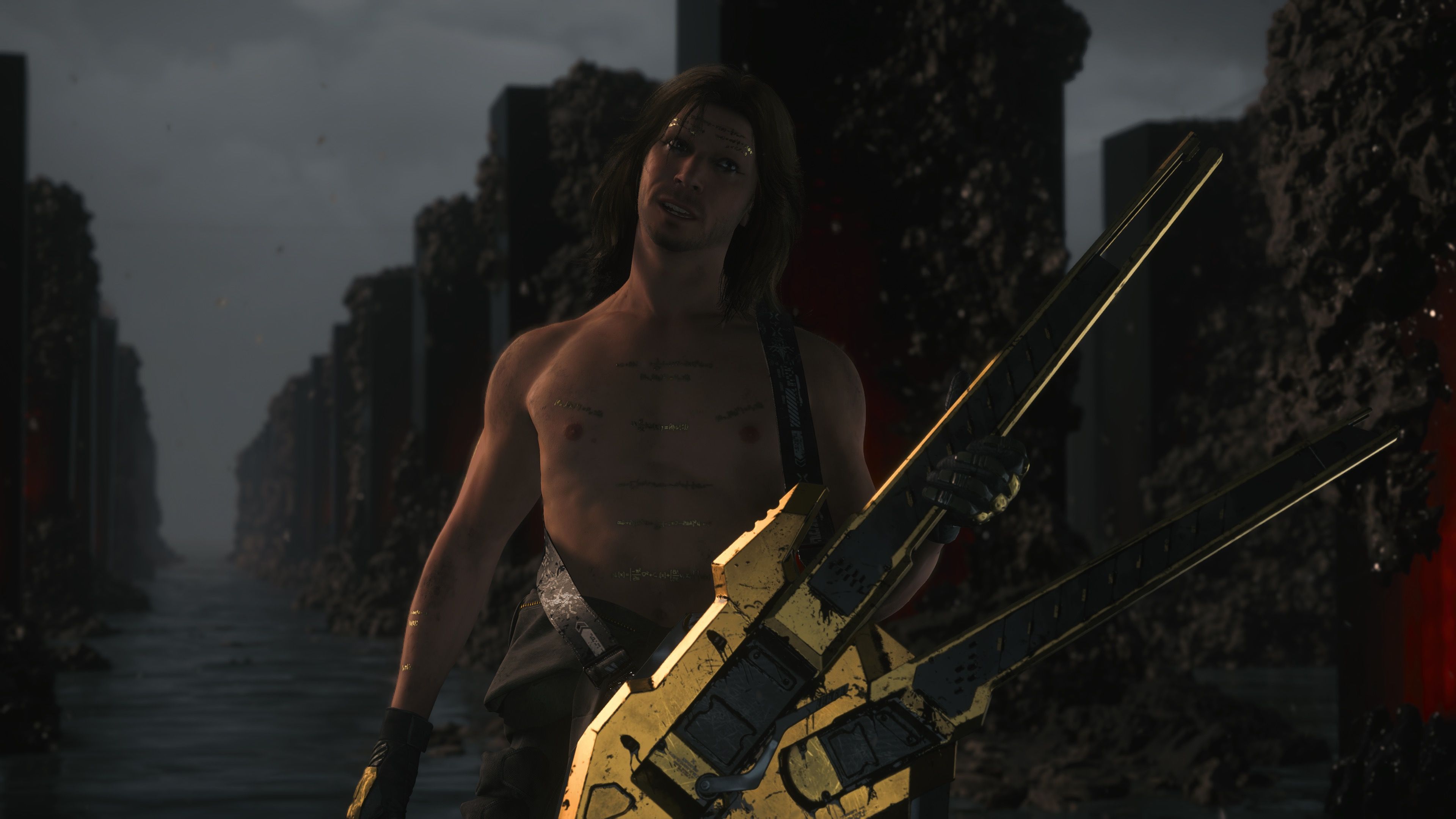 Higgs shirtless in Death Stranding 2 On the Beach (2025)