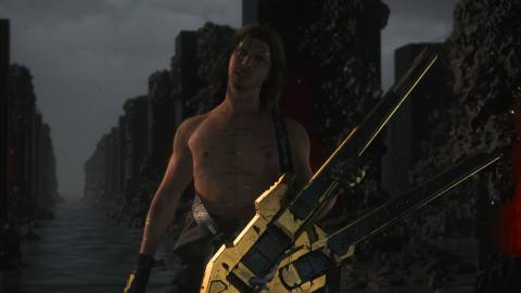 Higgs shirtless in Death Stranding 2 On the Beach (2025)