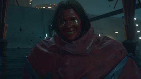 Higgs wearing a mask in Death Stranding 2 On the Beach (2025)